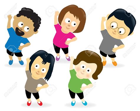 Exercise Cartoon Drawing : Kids Exercise Clipart | Bodbocwasuon