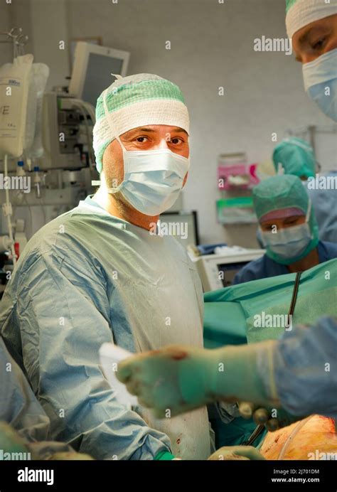 Surgeon Paolo Macchiarini during an artificial synthetic trachea ...