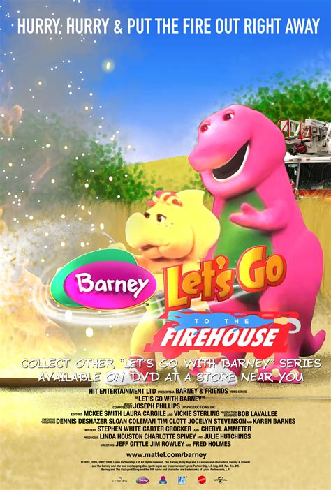 Barney: Let's Go to the Firehouse Poster by Kirbthecrossover on DeviantArt