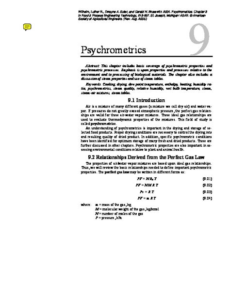 Psychrometrics -Theory & Examples - PDFCOFFEE.COM