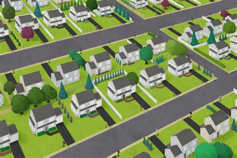 Animation Background - Neighborhood Overhead by nickagneta on DeviantArt