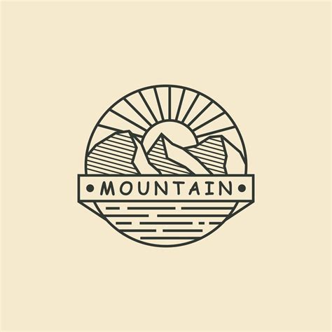 Mountain logo design template 11849735 Vector Art at Vecteezy