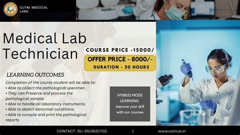 Certificate in Medical Lab Technician - Centurion University