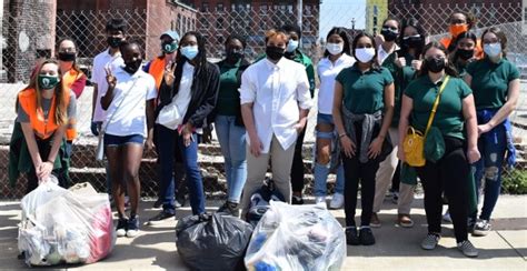 Collegiate Charter School of Lowell students clean up for Earth Day