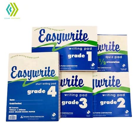 Easywrite Writing Pad Paper Grade 1-4, 1/2 Crosswise Quiz Pad and ...