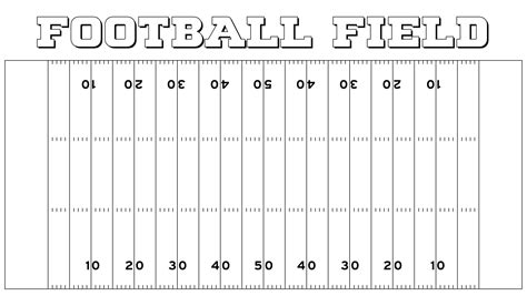 Football Field Template Printable