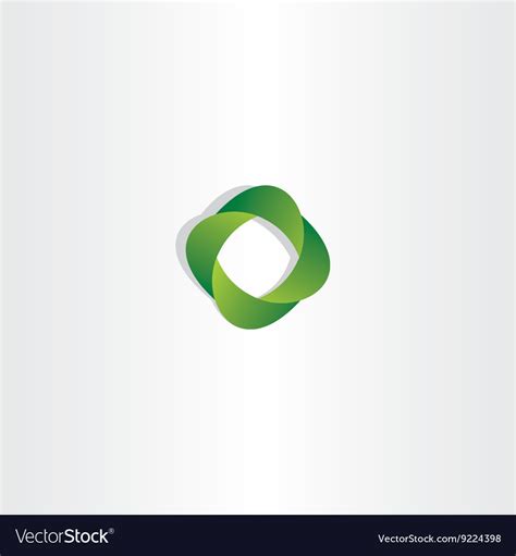 Eco green gradient logo business symbol Royalty Free Vector