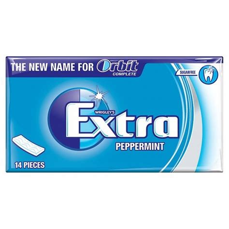 Wrigley's Extra Peppermint Sugarfree Gum 14 Pieces 27g