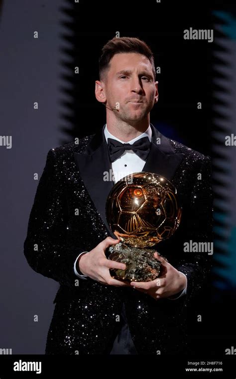 Lionel messi ballon d'or trophy 2021 hi-res stock photography and ...