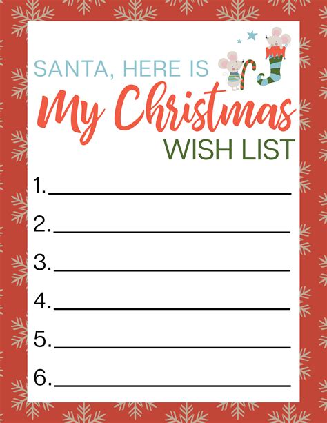 Christmas Wish List Template Google Slides - Printable Word Searches