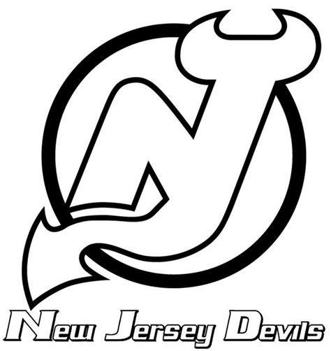 #4 New Jersey Devils Coloring Pages Option