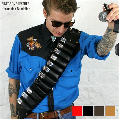 Leather Harmonica Bandolier Harmonica Shoulder Belt Blues - Etsy UK