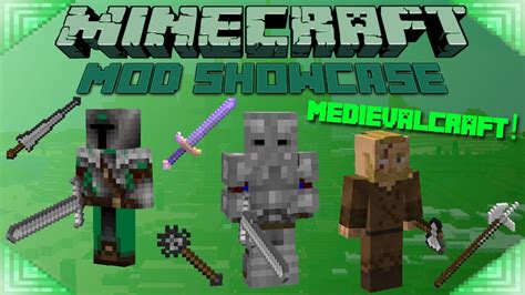 Medievalcraft (Minecraft Mod Showcase) Knights & Castles - YouTube