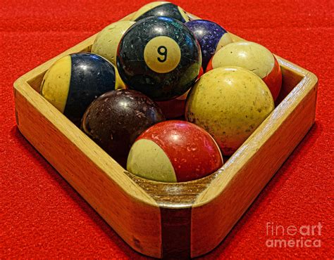 Billiards - 9 Ball - Pool Table - Nine Ball Photograph by Paul Ward