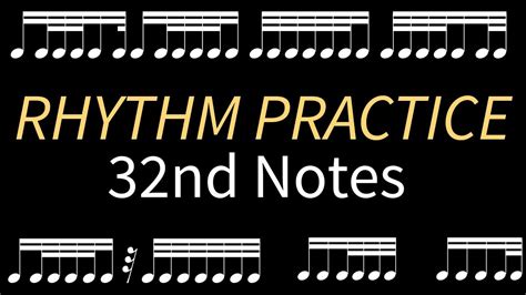 Rhythm Practice with 32nd Notes! - YouTube