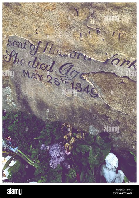 Anne Bronte’s grave, Scarborough Stock Photo - Alamy