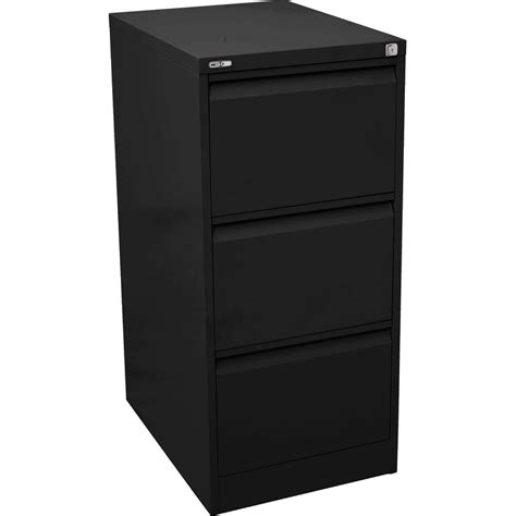 3 Drawer Filing Cabinets - Go Black Satin 3 Drawer Filing Cabinet ...