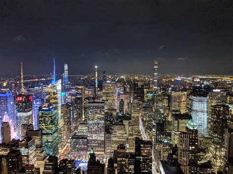 View of NYC from empire state building. Shot on Pixel3XL with Night ...