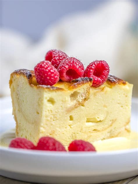 Custard Bread Pudding with Vanilla Sauce - Drive Me Hungry