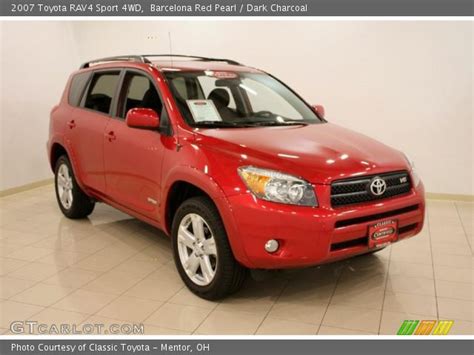 Barcelona Red Pearl - 2007 Toyota RAV4 Sport 4WD - Dark Charcoal ...