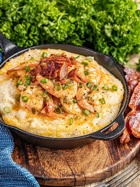 Southern Style Shrimp and Grits - The Stay At Home Chef