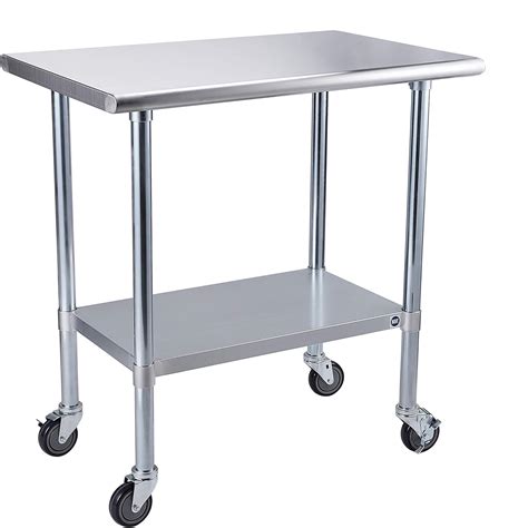 Amazon.com: Rockpoint NSF Stainless Steel Commercial Kitchen Work Table ...