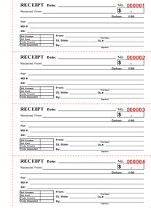 Carbonless Receipt Books Printing | Carbon Copy Receipt Books ...