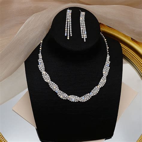 Jewelry Set for Women On Sale Two-piece Exquisite Claw Chain Necklace ...