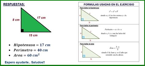 Como Calcular El Area De Un Triangulo Rectangulo Con La Hipotenusa ...