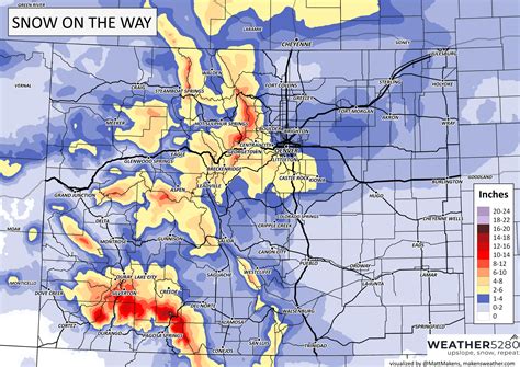 Friday morning update: Snowfall forecast for Colorado, Denver area over ...