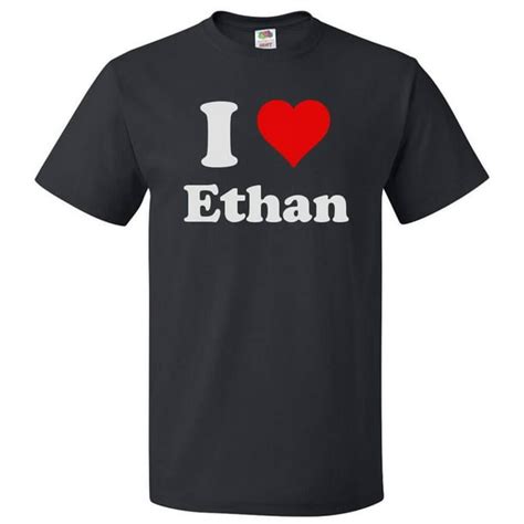 ShirtScope - I Love Ethan T shirt I Heart Ethan Tee Gift - Walmart.com ...