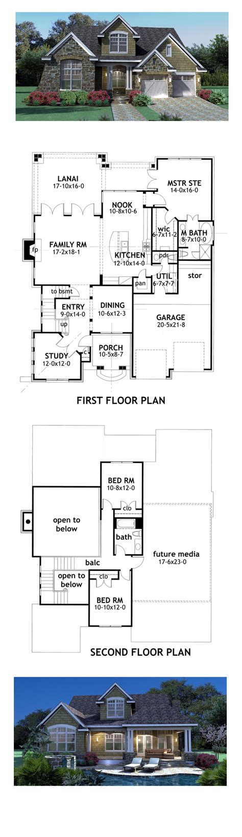 Tuscan Style House Plan 65868 with 3 Bed, 3 Bath, 2 Car Garage | Tuscan ...