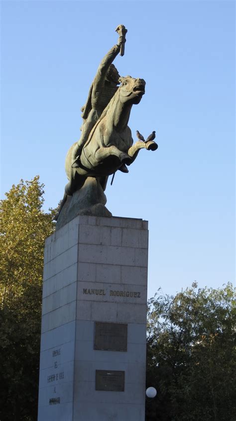 Equestrian statue of Manuel Rodriguez in Santiago de Chile Chile