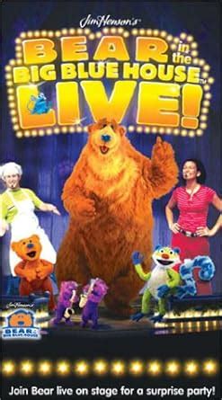 Amazon.com: Bear in the Big Blue House Live [VHS]: Noel MacNeal, Peter ...