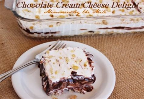 Chocolate Cream Cheese Delight Recipe | Just A Pinch Recipes