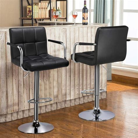 UBesGoo Bar Stools Set of 2 Adjustable Counter Stools Bar Chairs ...