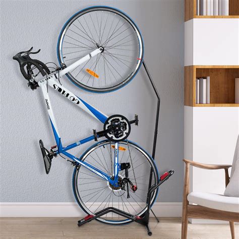 Vertical Bike Rack - Upright Indoor Bike Rack - Adjustable Bike Nook B ...