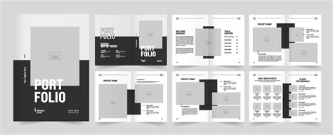 Portfolio design or 12 pages architecture portfolio layout design ...