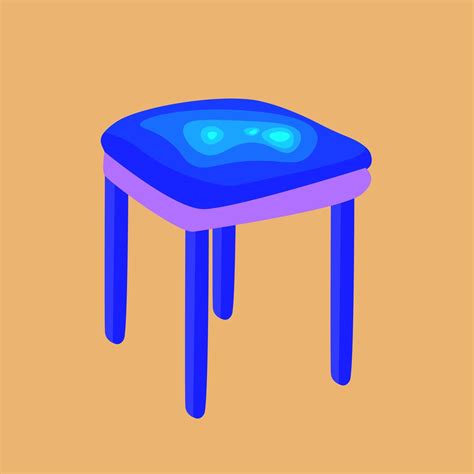 Blue chair, illustration, vector on white background. 13518996 Vector ...