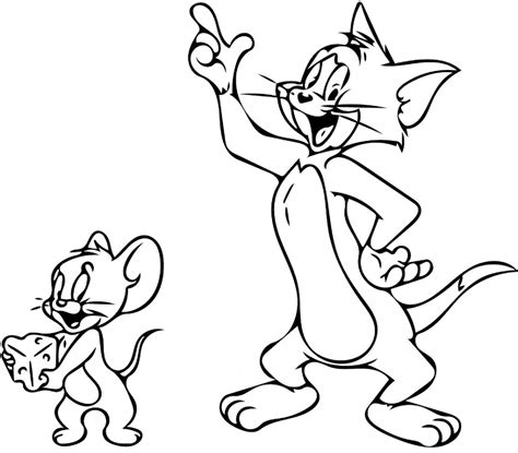 Drawing Tom And Jerry coloring page - Download, Print or Color Online ...