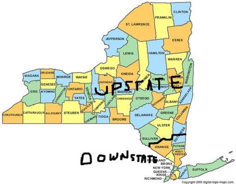 New York | Map of new york, County map, Upstate new york