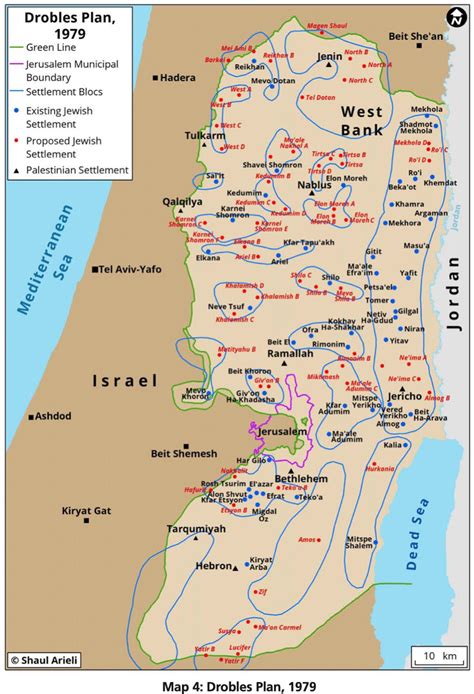 West Bank Map Settlements