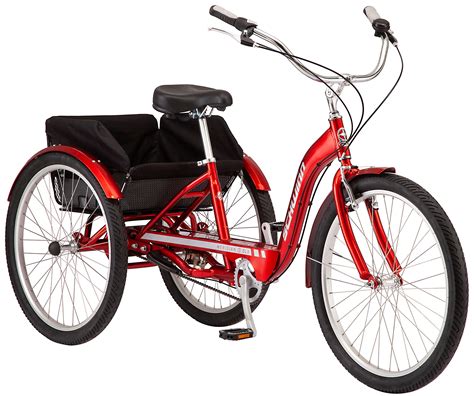 Buy Schwinn Meridian Deluxe Adult Tricycle Bike, Three Wheel Cruiser ...