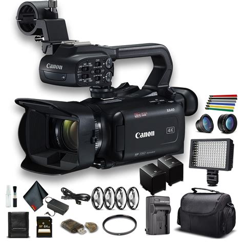 Canon XA40 Professional UHD 4K Camcorder (3666C002) W/Extra Battery ...