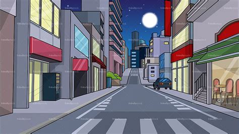 2d Animation City Background