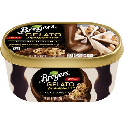 Breyers Gelato Indulgences Cookie Dough, 28.5 oz | mantecado | Selectos