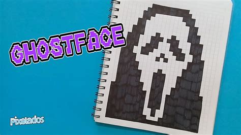 COMO DIBUJAR GHOSTFACE de SCREAM PIXEL ART - PIXELADOS - YouTube