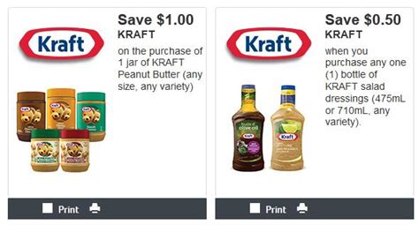 Kraft Canada Coupons: Save $1 On Kraft Peanut Butter And 50 Cents On ...