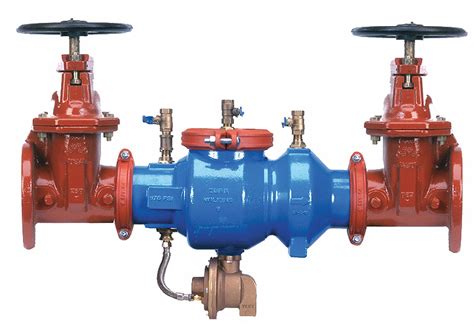 Zurn Reduced Pressure Zone Backflow Preventer, Epoxy Coated Ductile ...