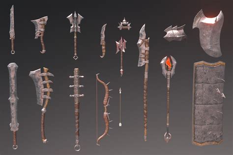 Fantasy Orc weapon set | 3D | Unity Asset Store